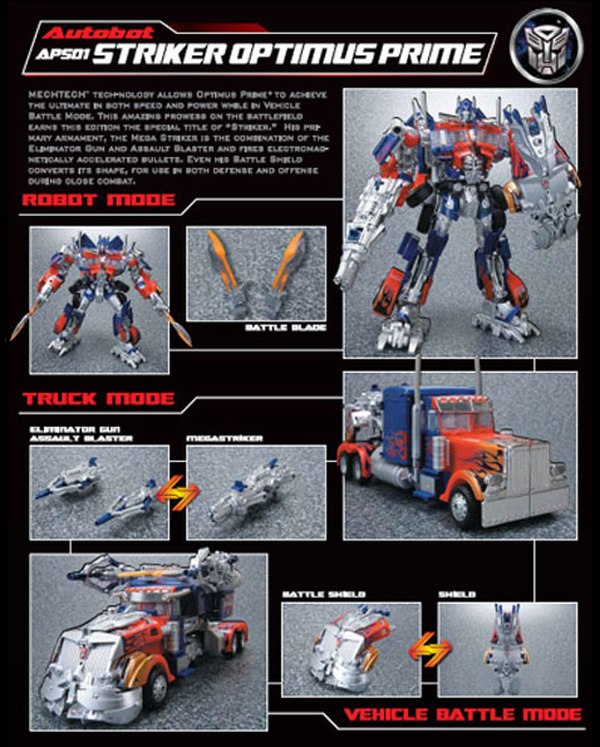 Transformers Asia APS 01 Striker Optimus Prime Exclusive Up Close Details Exposed  (2 of 5)